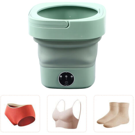 Mini Lavoir Portable Pliable Capacité 8L Vert Système Drainage Inclus (1/5)