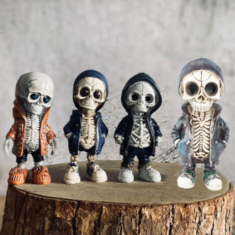 Figurine Skeleton Cool Exquise Statue Squelette Résine pour Déco Maison Bureau Cadeau Type B Statue Skeleton Figurines Skeleton Statue Déco Halloween Figurine Skeleton Squelette Ornement Halloween Rés (1/5)