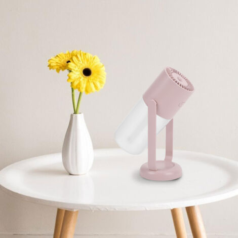 Humidificateur USB Portable Mini avec Lumière – 260ml Pink – ABS+PP – Mode Continu/Intermittent (1/5)