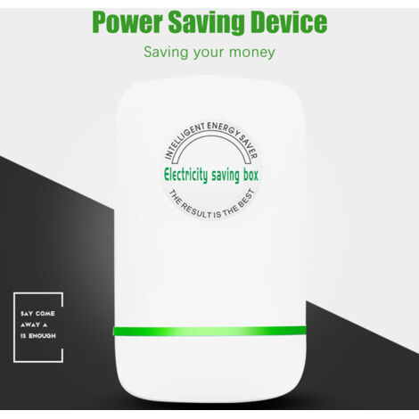 Dispositif d'économiseur de énergie intelligent 28KW Factor avec prise AU pour appareils électriques 90V-250V en ABS blanc 98x58mm (1/5)