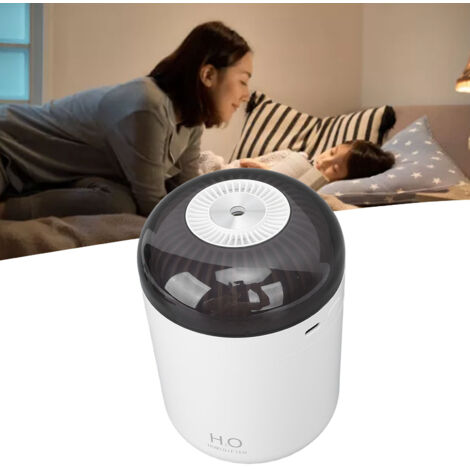 Humidificateur d'Ambiance Mini LED 500ml USB Silencieux pour Bureau Voiture Voyage Blanc - FridgeHeaven MT-500 (1/5)