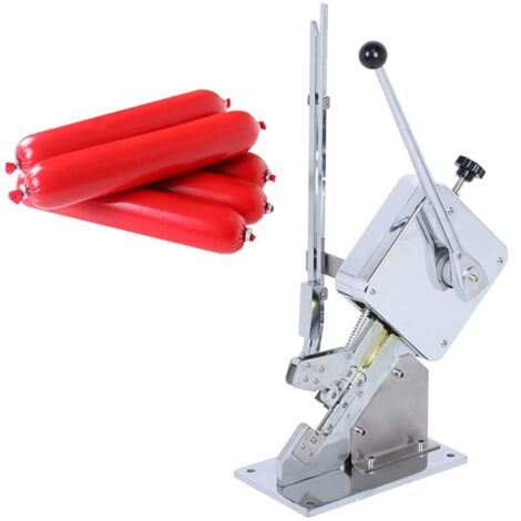 Sausage Sealing Machine Modèle X1 Scelleuse en Acier Inoxydable U 25.8x58.4x15cm ABS Noir Manuel Neuf (1/5)