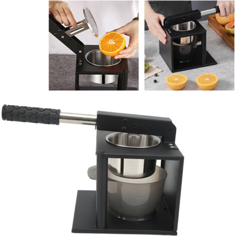 Presse-fruits Manuel à Levier en Acier Inoxydable 304 avec 2 Filtres - Presse à Fruits et Pommes de Terre (1/5)