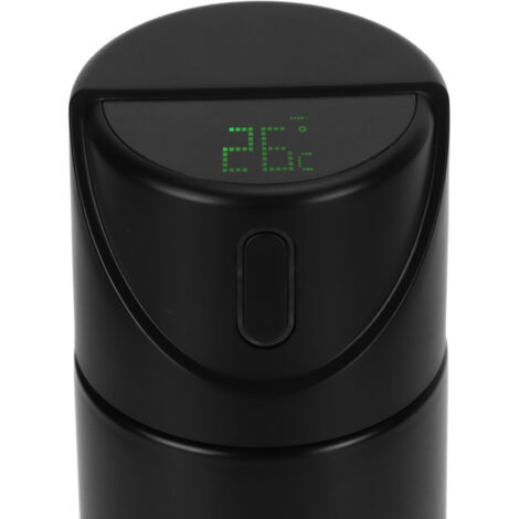 Thermo Vacuum Intelligent LED Touch Tasse, Bouteille Isolée USB Rechargeable avec Indicateur de Température en Couleurs, 440ml, PP PC Acier Inoxydable, 22.5cm (1/5)