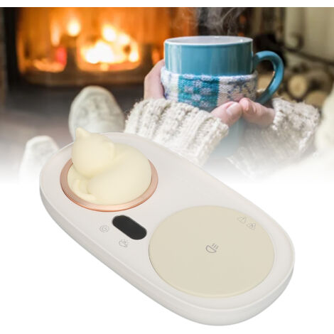 Chauffe Mug Électrique Chat Adorable Chauffe Bol Plaque Chauffante avec 3 Températures pour Café Thé Lait (1/5)