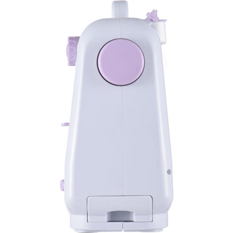 Machine de couture pour débutants avec 137 accessoires - Kit multifonction portable à moteur électrique intégrant 12 types de points, 2 vitesses, enroulement automatique, compartiment de rangement, lu
