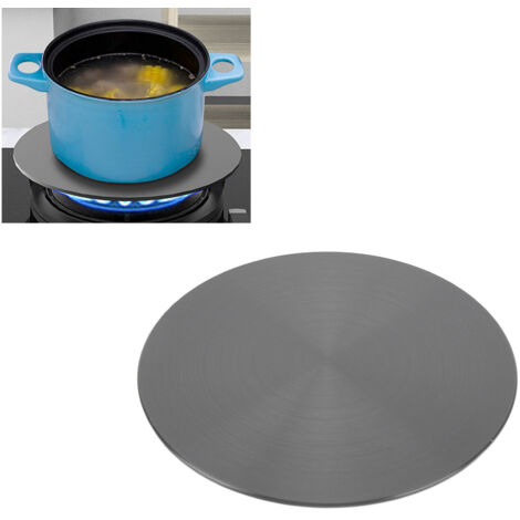 Plaque de diffusion thermique pour gaz - Plate aluminium 200mm 4mm avec texture anti-dérapage - Economie d'énergie et uniformité de la chaleur (1/5)