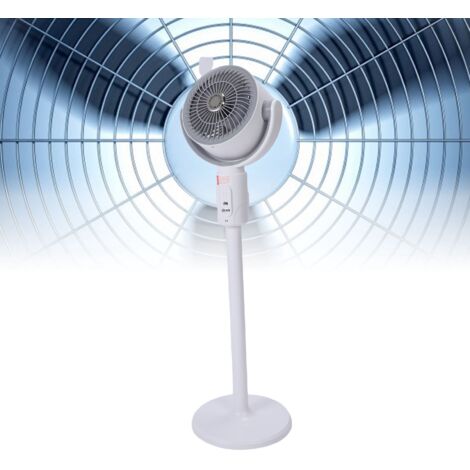 Ventilateur de sol rechargeable USB, capacité batterie 4000mAh, ajustable en hauteur, vitesse variable, silencieux, pour intérieur et extérieur. (1/5)