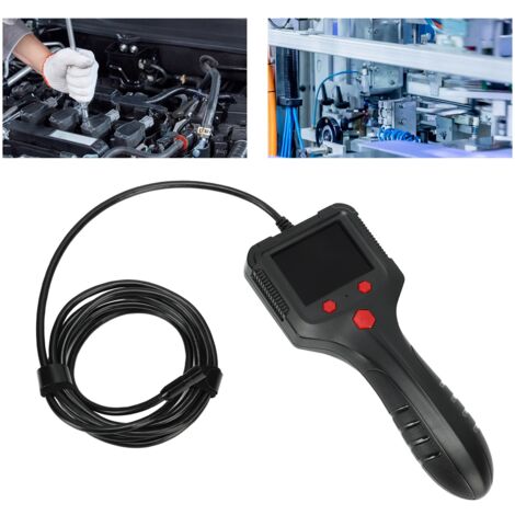Endoscope Industrial Camera d'Inspection HD 1080P 8mm avec Écran 2.4 Pouces 2m de Cable, 8 LEDs (1/5)