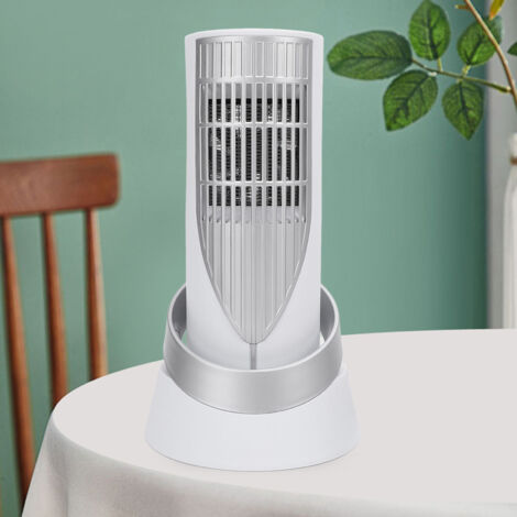Chauffage de bureau : Radiateur électrique portable multifonction pour petits espaces, chauffage rapide pour bureau/maison avec prise EU 220V, ABS, 957g (1/5)