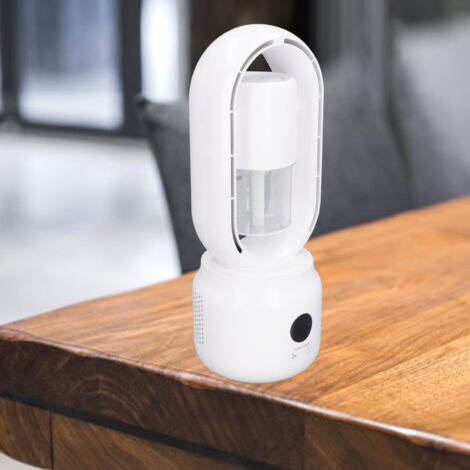 Ventilateur Sans Branches pour Bureau avec Humidificateur, Triple Vitesse, Batterie 4000mAh, Silencieux, Modèle Desktop ABS 349mm (1/5)