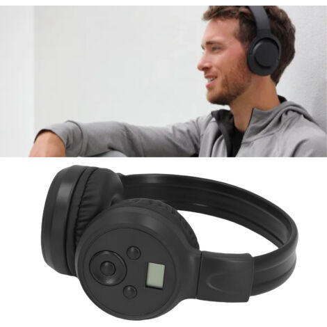 Casque Radio FM 50-108MHz avec Fonction Memoire - Casque Portable a Deux Batteries AAA pour Maison Voyage Sport (1/5)