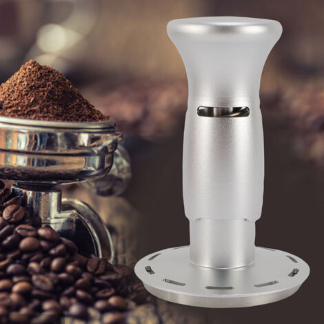 Tasseur Café Automatique 53mm 25bar avec Rebond Auto en Aluminium et Acier Inoxydable de Haute Qualité – Compactage Constant Professionnel pour Café Bar (1/5)