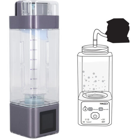 [Bouteille d'eau à hydrogène] + [Purple] + [350ml PCTG] + [Portable, Sécurité] (1/5)