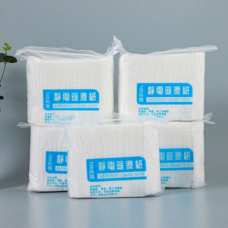 Lingettes Électrostatiques De Remplacement Pour Nettoyeur Automatique - 100 Pièces, Anti-Static, PP, 260g - Faites Maintenant La Corvée de Plancher une Routine Révolue (1/5)