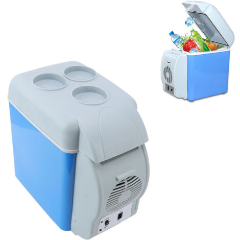 [Refrigérateur de Voiture] CoolBox Pro Portable 12V: Système à Semi-conducteurs - Réfrigération et Chauffage Dual-Use, Capacité 6 Bouteilles, PVC
