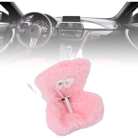 Siège Auto Douillet pour Ventilation de Voiture - Siège de Sécurité Décoratif pour Peluche Pink (1/5)