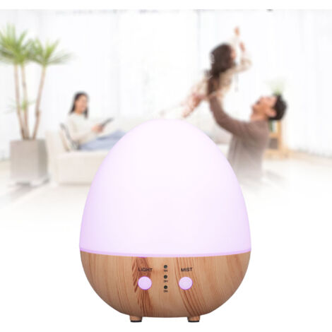 Diffuseur d'Essences avec Humidificateur USB Automatique 250ml - Diffuseur Électrique en Bois avec Lumière d'Ambiance, Fonction Autonome et Interrupteur Sécurisé (1/5)