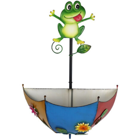 Pot de Plante Original Frog [POT-Frog-Blue] Mini pour Succulentes ou Petite Plante d'Intérieur - Décor de Jardin Extérieur Métalique (1/5)