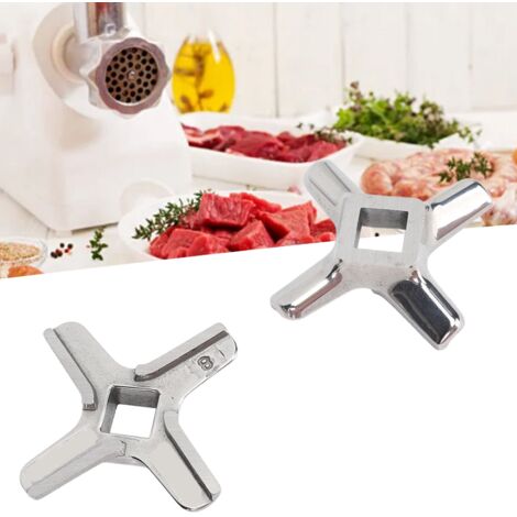 Lame pour Moulinette À Viande Accessoire de Cuisine 
2 PCS en Acier Inoxydable Multifonction et Facile à Installer (1/5)