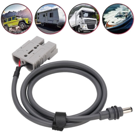 Câble d'Alimentation DC pour Antenne Parabole avec Connecteur Anderson 50A 600V - Rétractable, Résistant aux Intempéries, PVC/ABS, 18 AWG, 3 mètres, Conforme CE (1/5)