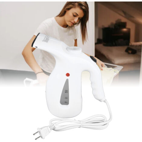 Fer à repasser manuel à vaporisation - Compact et portable pour les voyages et la maison - Blanc - Anti-burn et arrêt automatique - ABS - 610g - Livré avec accessoires (1/5)