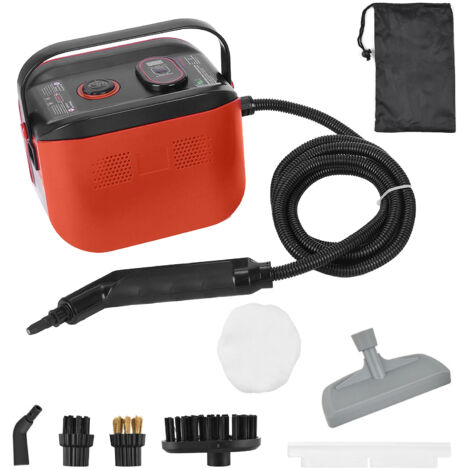 Nettoyeur Vapeur Portable à 3 Températures avec Réservoir 1200ml et Kit Accessoires (3 Brosses) pour Maison, Tissus & Automobile (1/2)