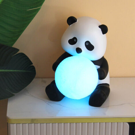 Plateau Panda avec Panier pour Fruits, Porte-Clés et Portefeuilles, Sculpture Résine Décor Bureau Maison Ornement Stockage (1/5)