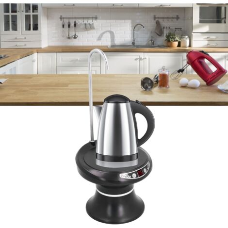 Fontaine à Pompe Électrique USB pour Bouteille d'eau 5L à 18.9L avec 5 Modes Quantitatifs et Pompe en ABS Noir 672g DC5V (1/5)