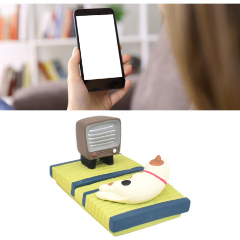 Cute Phone Stand [Unbranded] [Lightweight Cat Model] Resin Portable Stable Universal Desk Cartoon Phone Holder for All Mobile Phone Cats (1/5)