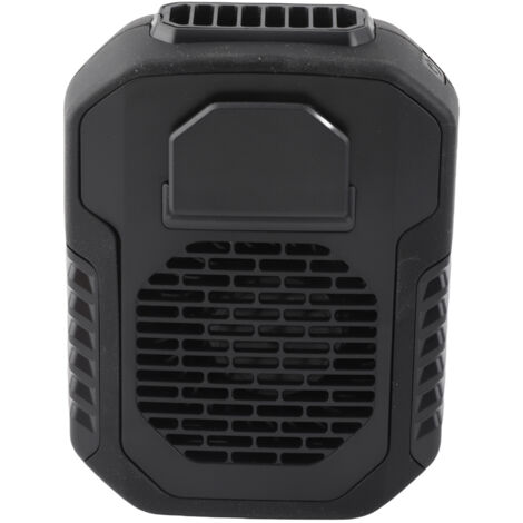 Ventilateur Clip Personnel Multifonction Portable avec Batterie 6000mAh - 3 Vitesses, Clipsable Bande/Hanche, Banque de Puissance Urgence, Pour Sport Voyage Bureau (ABS/Silicone, 9cm x 5cm) (1/5)