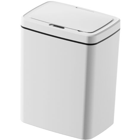 Poubelle Intelligente à Capteur de Mouvement 14L avec Couverture Automatique en ABS pour Cuisine et Salon (1/5)