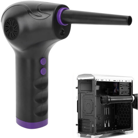 [Air Duster] + [Dust Blower] + [60000 RPM Rechargeable] + [Blower puissant avec 2 vitesses, lumière et 5 buses pour nettoyage parfait] (1/5)