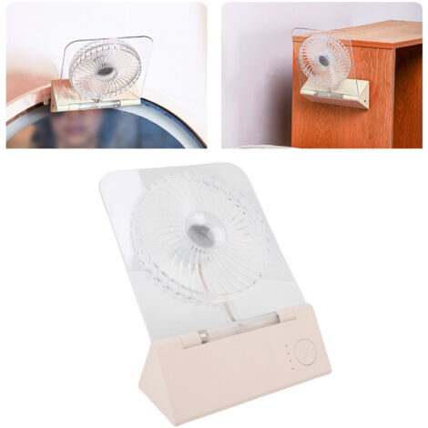 Ventilateur de Bureau Transparent Magnétique et Murale avec Lumière Respiratoire Multicolore, 4 Vitesses Ventilation Silencieuse Portable pour Bureau et Camping (1/5)