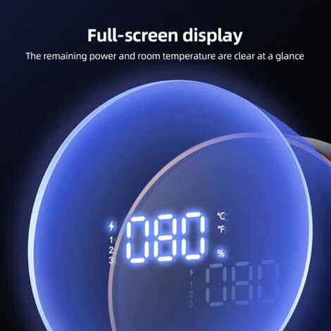 Distributeur de Savon Automatique à Mousse Murale Sans Perçage Rechargeable 260ml LCD 3 Niveaux ABS+PP Noir pour Salle de Bain Cuisine Buanderie (1/5)