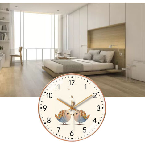 Horloge Murale Sans Bruit [8in] Minimaliste Design Quartz Simple Décor Chambre Salon Moderne Non-Ticking 
Theodorclocking 20cm Plastique Résistant avec Mouvement Silencieux et Alimentation par Batteri (1/5)