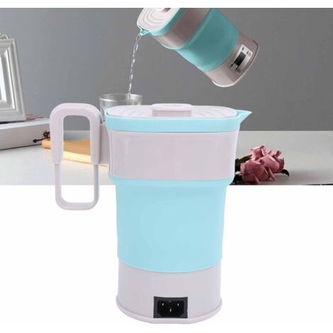 Bouilloire Électrique Folding Travel Mini Portable 800W 0.8L Silicone et SUS304 pour Voyage Bureau 100-240V EU Plug (1/5)