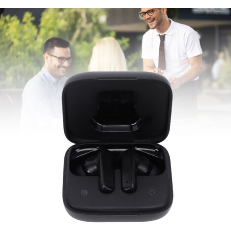 Écouteurs Bluetooth Traducteur Langues 5.4 avec Boîtier Ecran App Réduction Bruit Multilingue Noir ABS 123g 74 Langues 70 Accents 300mAh (1/5)