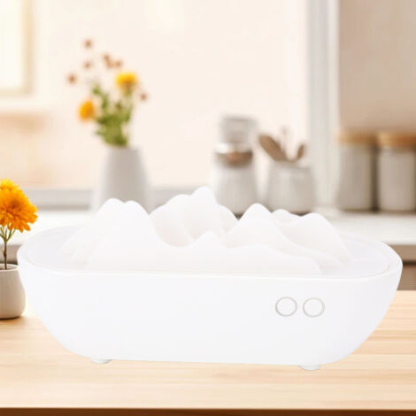 Diffuseur Aromatique Design Montagnes Chinois – Diffuseur aromatique compact humidificateur à brume froide blanc pour maison