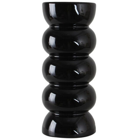Vase Hydroponics Ceramique Noir Grand pour Arrangement Floral Haut de Gamme (1/5)