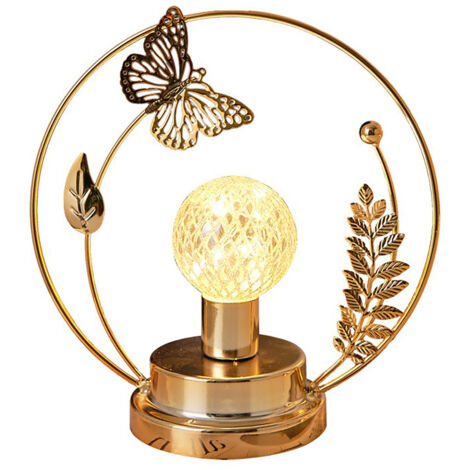 Lampadaire LED à décor Butterfly [Batterie] Création atmosphère romantique et chaleureuse pour décoration chambre et bureau féminin (1/5)
