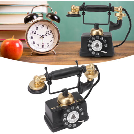 Téléphone Vintage Décoratif Résine Grand Modèle Statue Type 14 Large Rotary Décor Café Bar Fenêtre Maison Rétro Antique Attraction