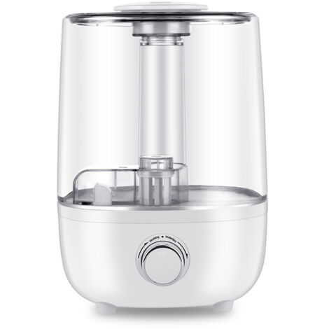 Humidificateur Ultrasonique 4L - Diffuseur d'Huiles Essentielles avec Nozzle Flexible et Sortie 360° Rotative - Mode Ultra-Silencieux avec Arrêt Automatique (1/2)