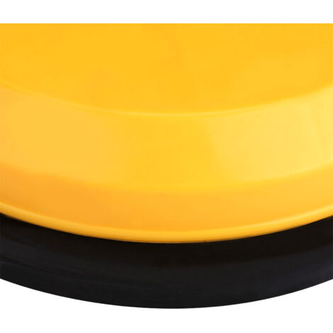Ventouse de levage de verre et réparation de bosses - Support ABS plastique robuste - Capacité 50kg horizontal / 35kg vertical - Diamètre 12cm - Jaune (1/5)