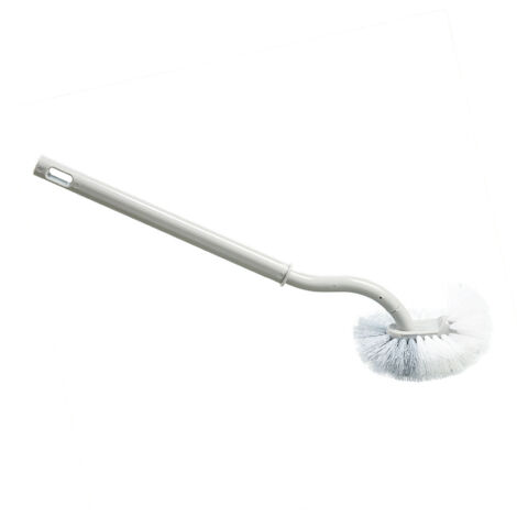 【Brosse WC】 Brosse WC Ergonomique en Forme S avec Poignée Longue pour Nettoyage Complet, Poils Denses en Nylon et Manche PP (1/5)