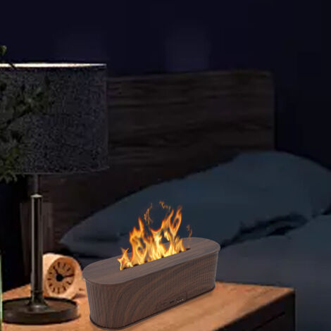 Diffuseur Humidificateur de Flamme LED 7 Couleurs 25dB Silencieux Timer 246mm ABS/PP 300ml (1/5)