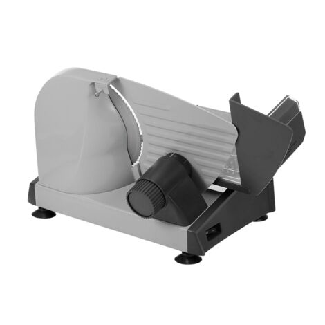 Trancheuse Electrique Professionnelle 180W - Trancheuse Inox pour Viande, Fruits et Legumes - Avec Couteau 420 Amelioré - Reglage d'Epaisseur 0.1-15mm - Facile à Nettoyer - Kit Incluant Guide et Manue (1/5)