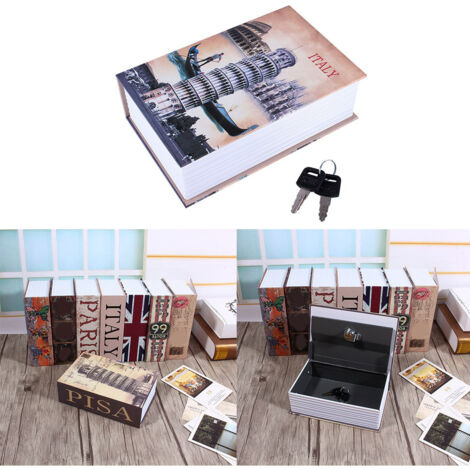 Secret Book Safe Coffre-Fort Déguisé - Coffret Sécurité Dissimulé pour Bijoux Argent Valeurs (1/5)