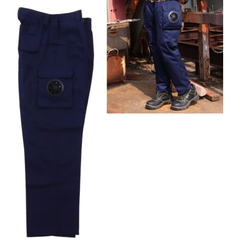 Pantalons Ventilés de Travail Anti-Chaleur avec Système de Ventilation - Taille XXL Bleu Foncé (1/5)