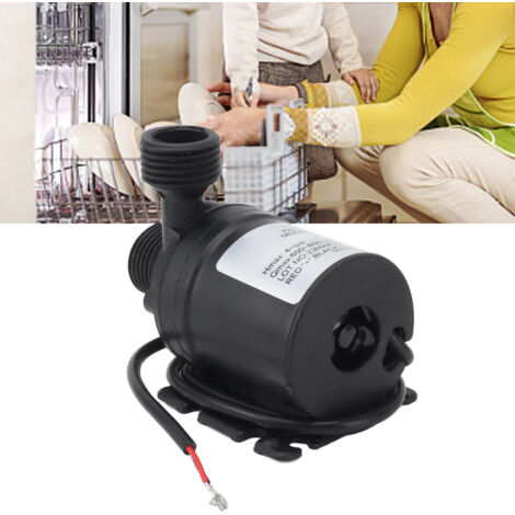 Pompe à eau submersible miniature IP68 DC24V 38W, ultra silencieuse sans fuite avec axe en acier inoxydable pour systèmes hydroponiques, fontaines et machines à café.